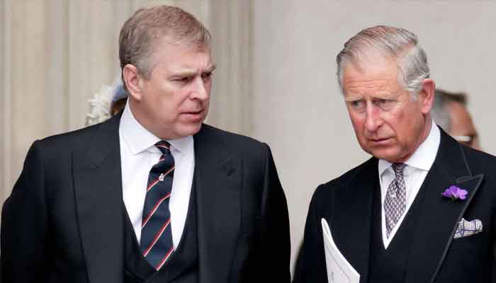 Prince Andrew and King Charles: file photo