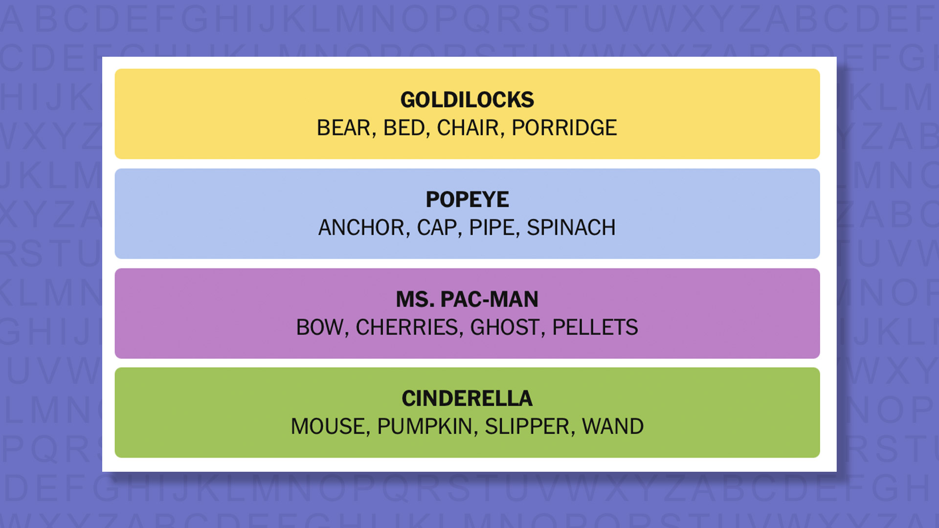 NYT Connections answers game 873 on a purple background