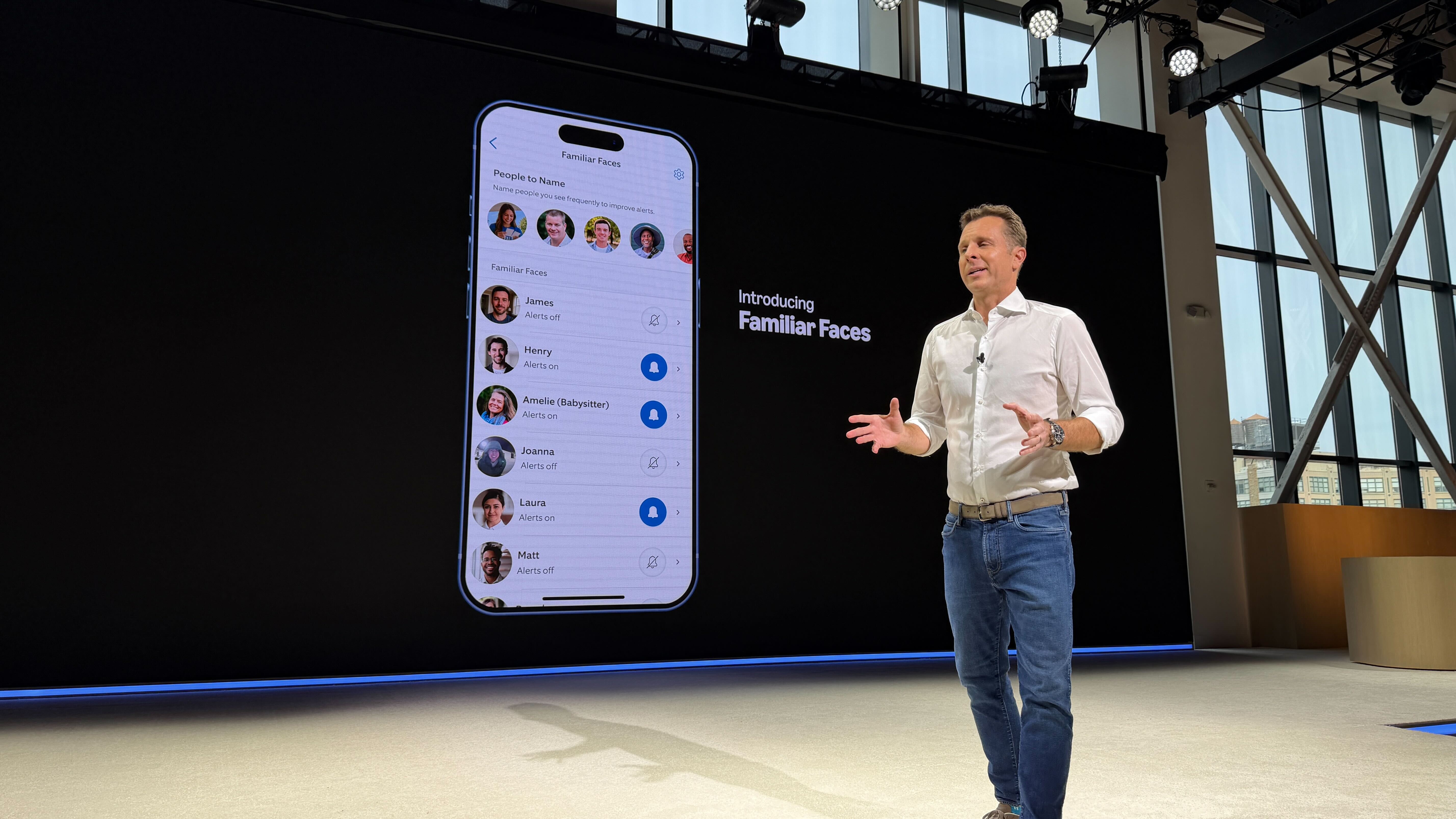Amazon announcing the new function of family faces for ring cameras