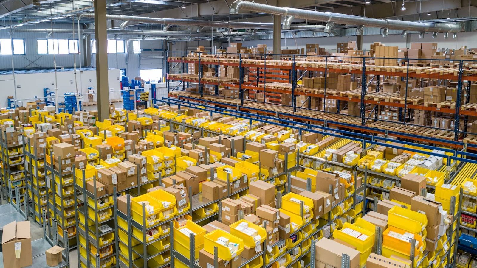A warehouse full of packages.