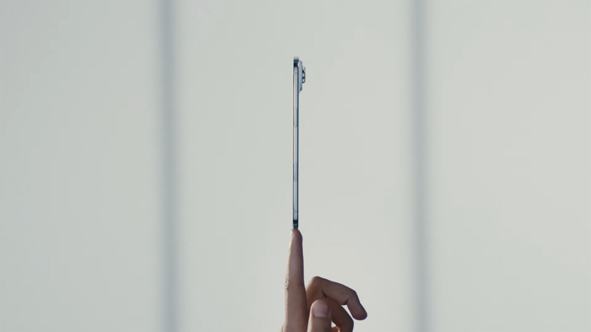 The iphone air on a fingertips