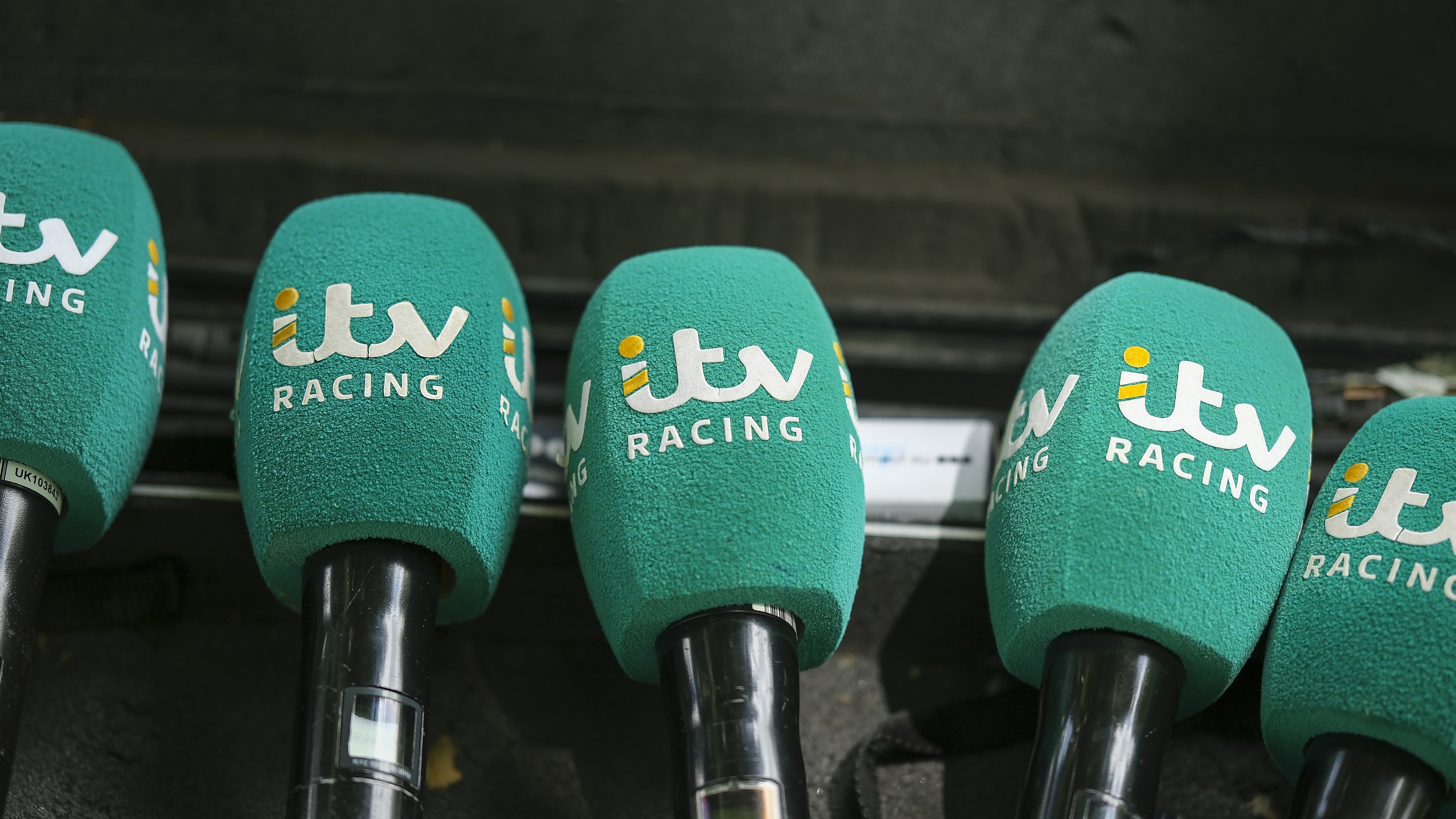 ITV racing microphones at Haydock Park