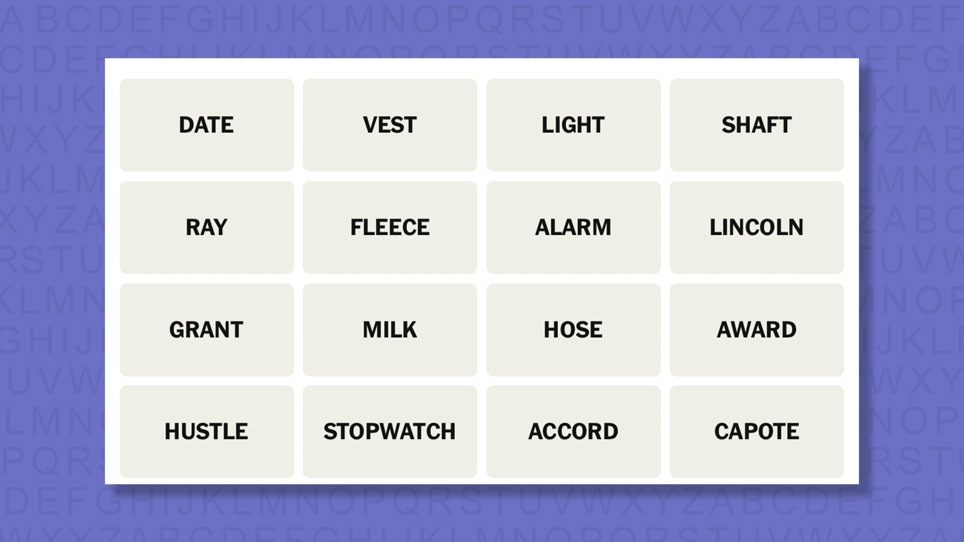NYT Connections Tips for the 867 game on a purple background