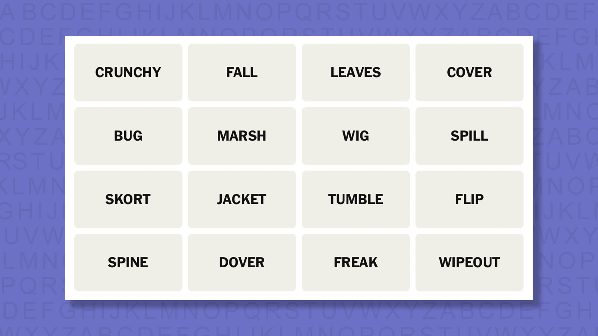 NYT Connections tips for the game 861 on a purple background