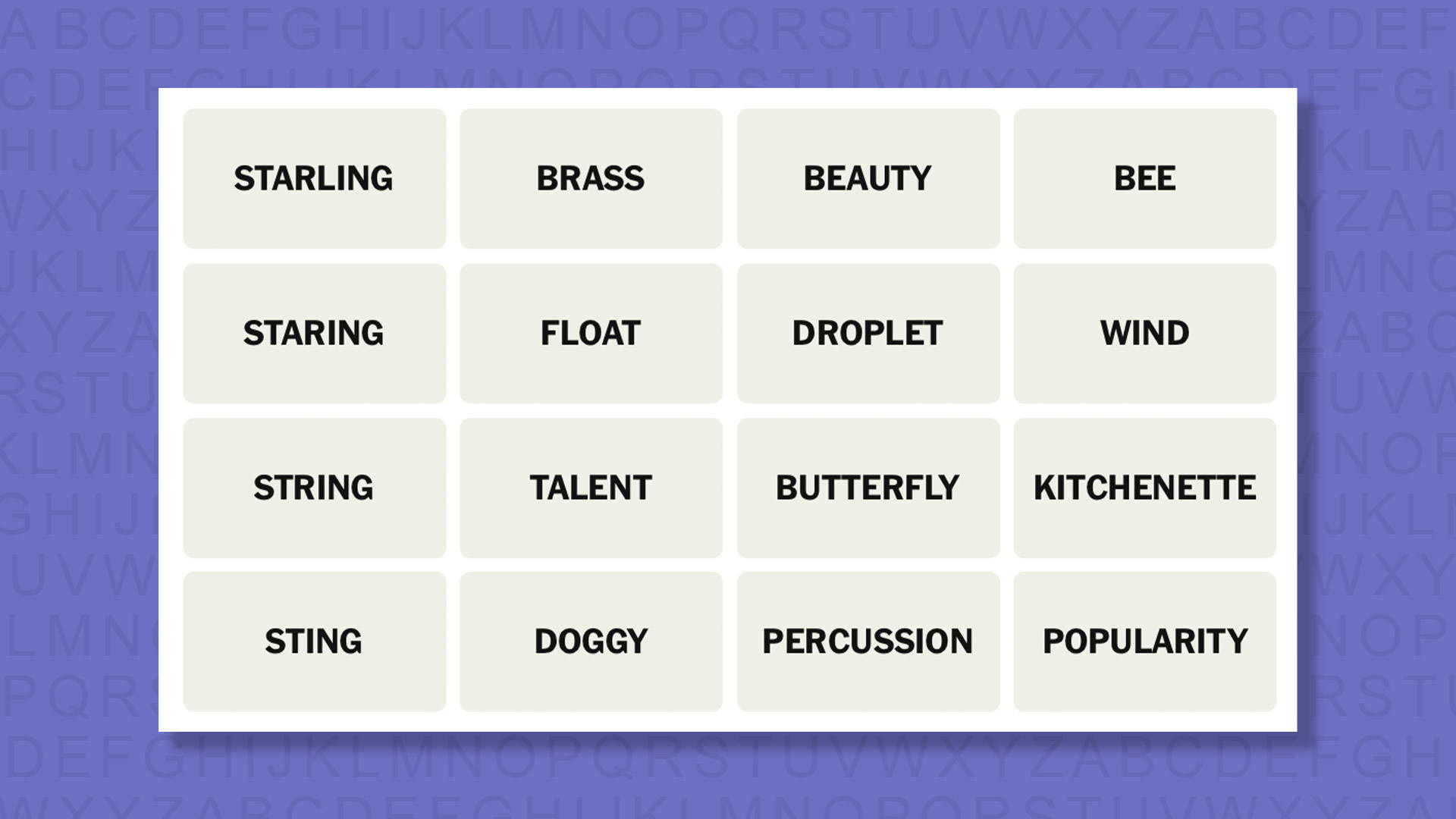 NYT Connections Tips for the 868 game on a purple background