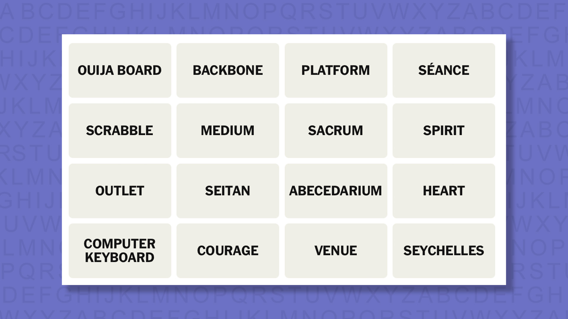 NYT Connections tips for the game 871 on a purple background