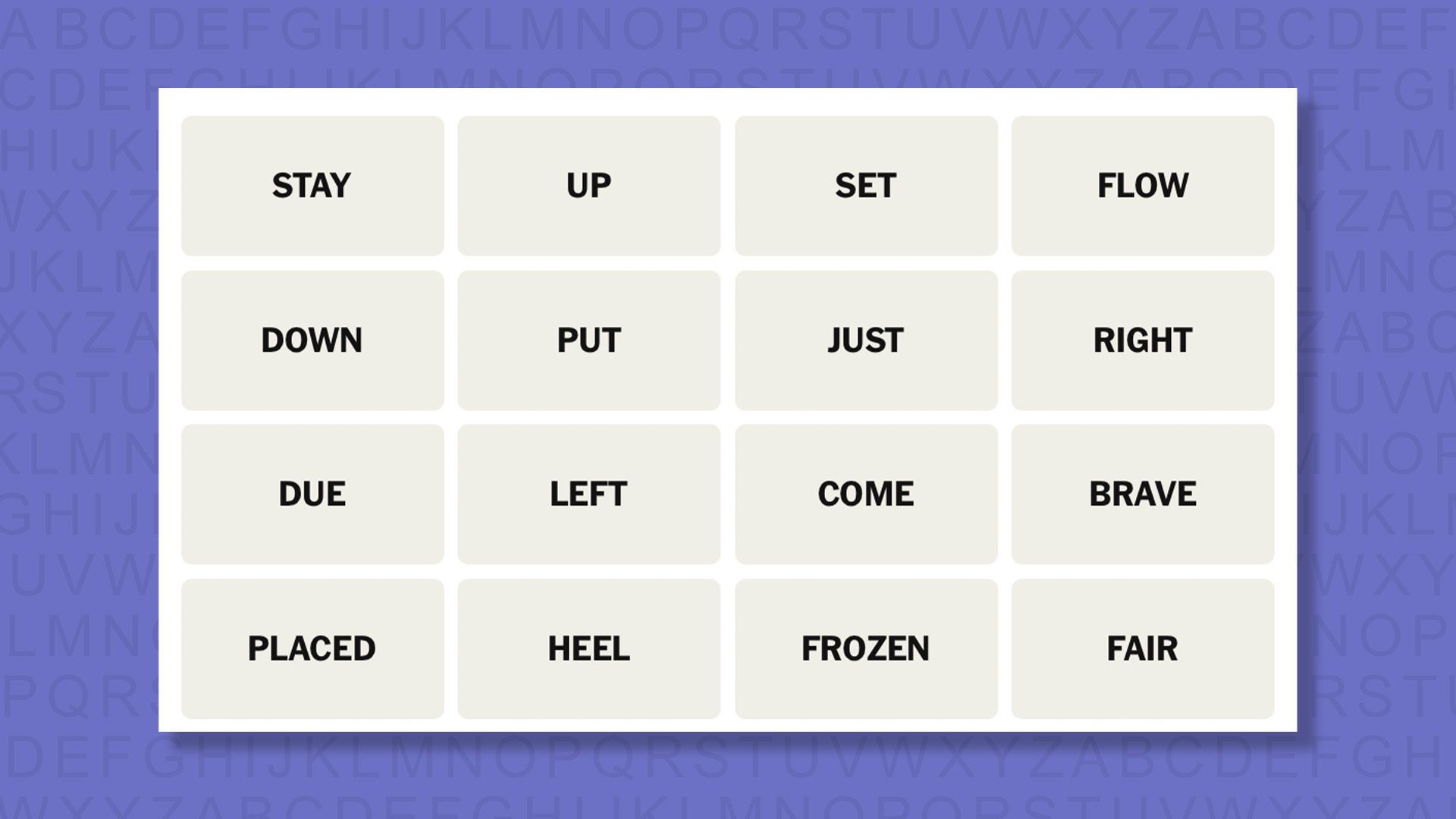 NYT Connections suggests game 844 on a purple background