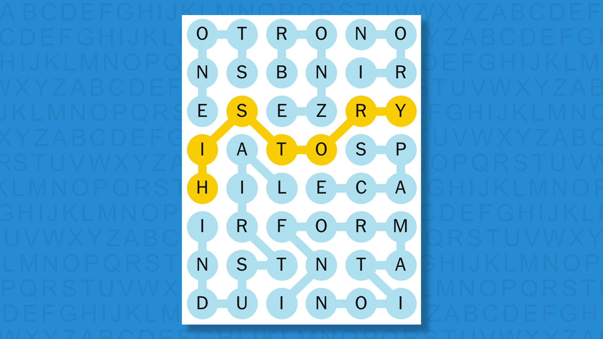 NYT Strands answers game 600 on a blue background