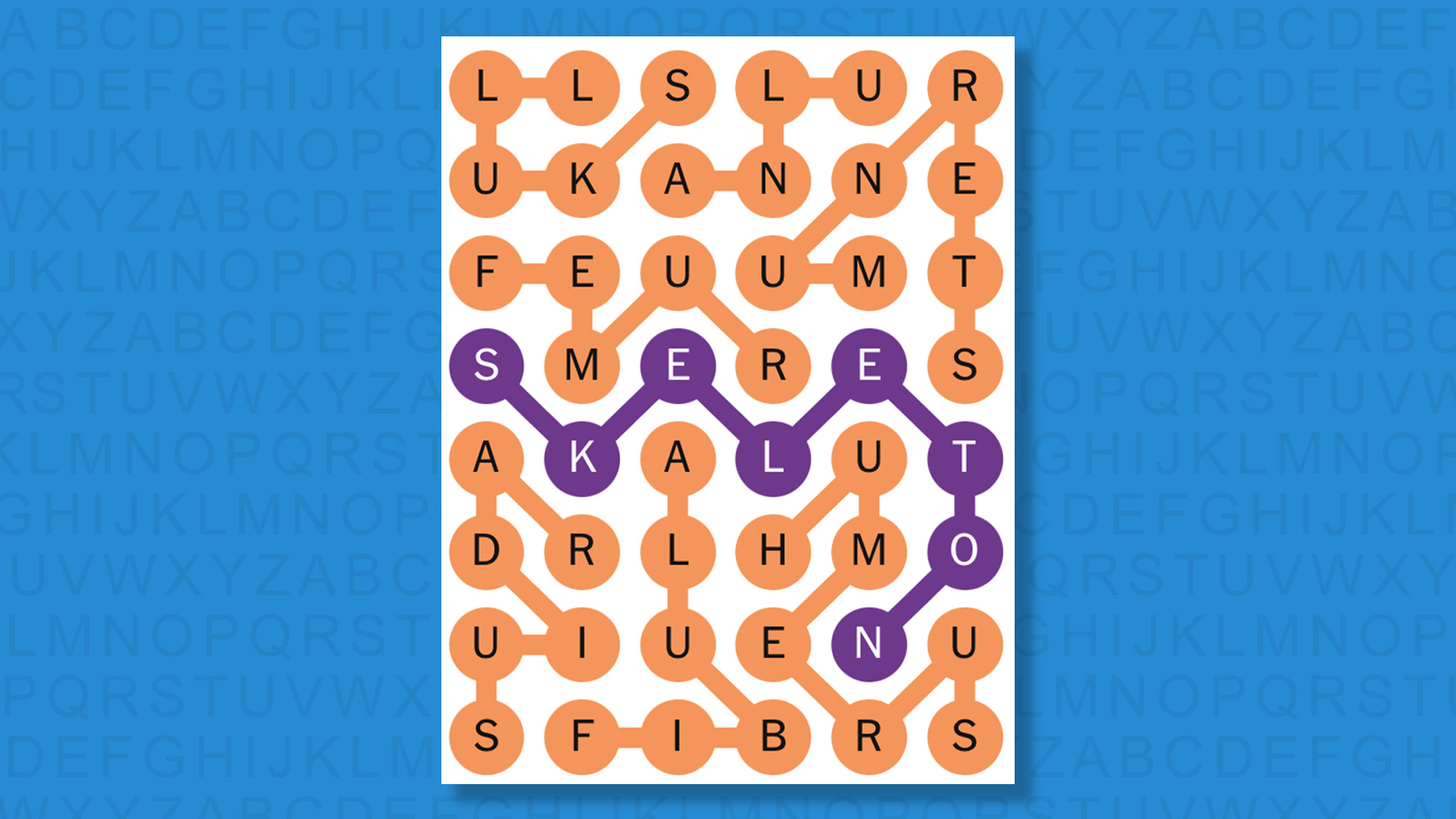 NYT Strands answers game 607 on a blue background