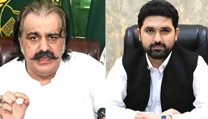 Ali Amin Gandapur (left) and PTI MPA Sohail Afridi - APP/KP Government/File