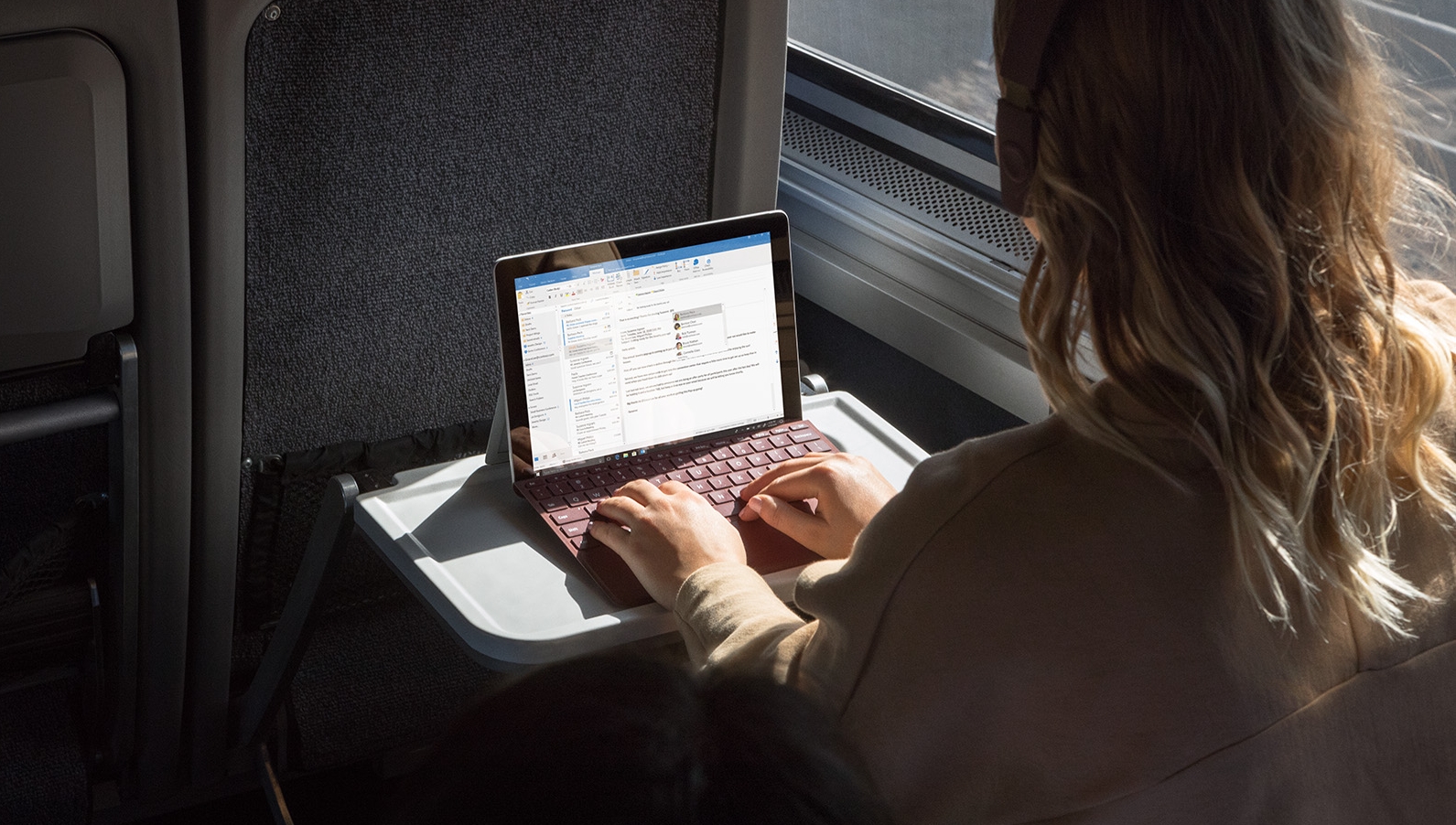 A person who uses a laptop from Windows 10