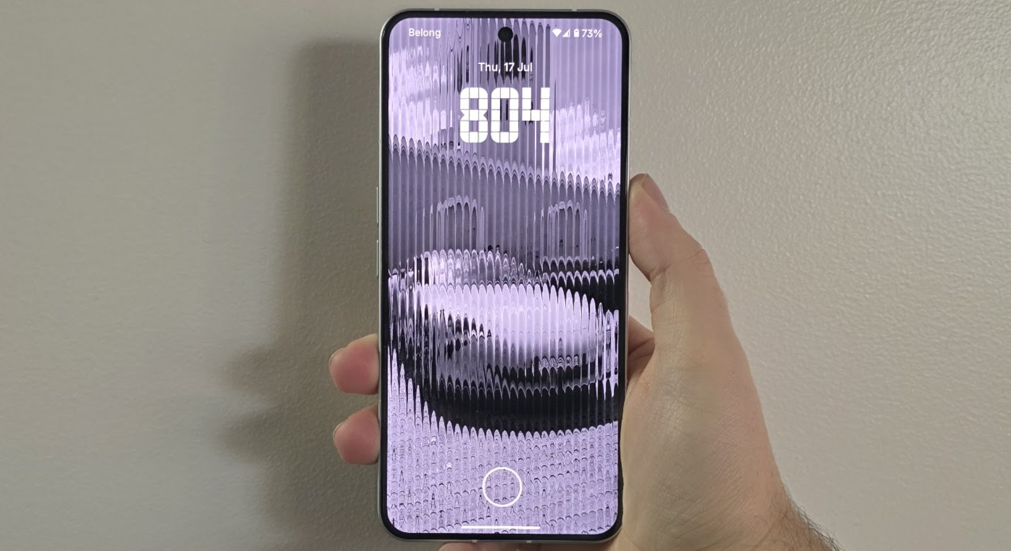 The phone does not hold in one hand