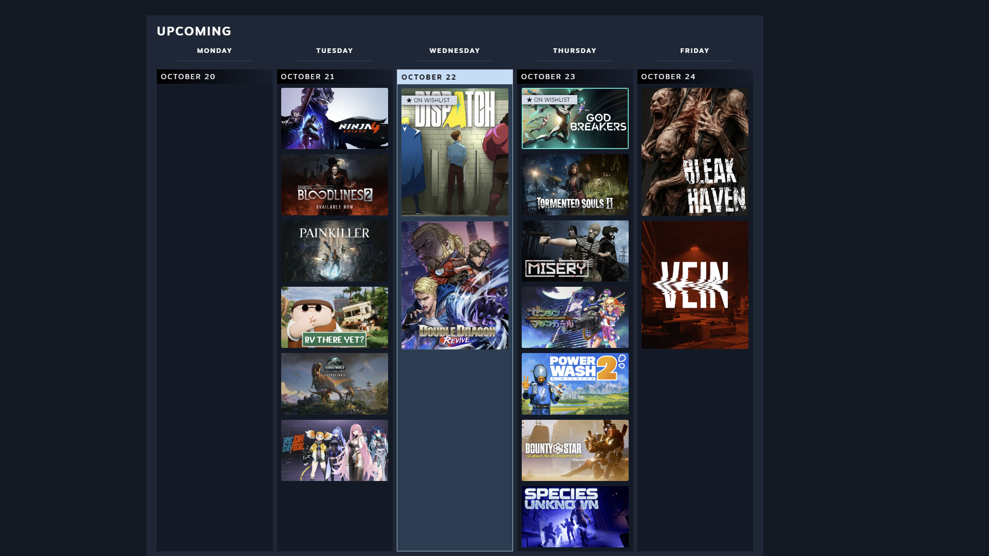 Screenshot of Personal Calendar on Steam