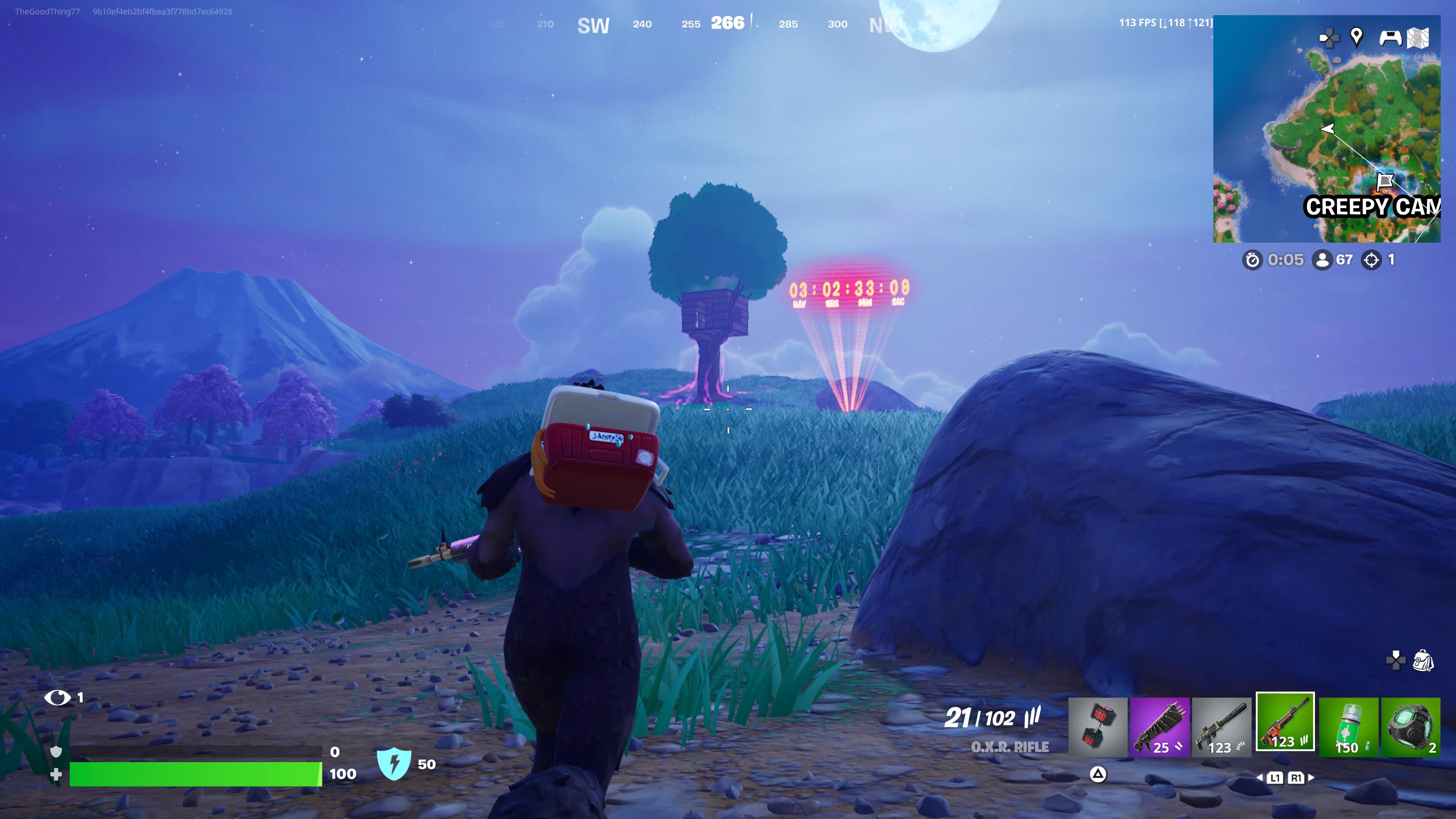 Running to Bart's treehouse