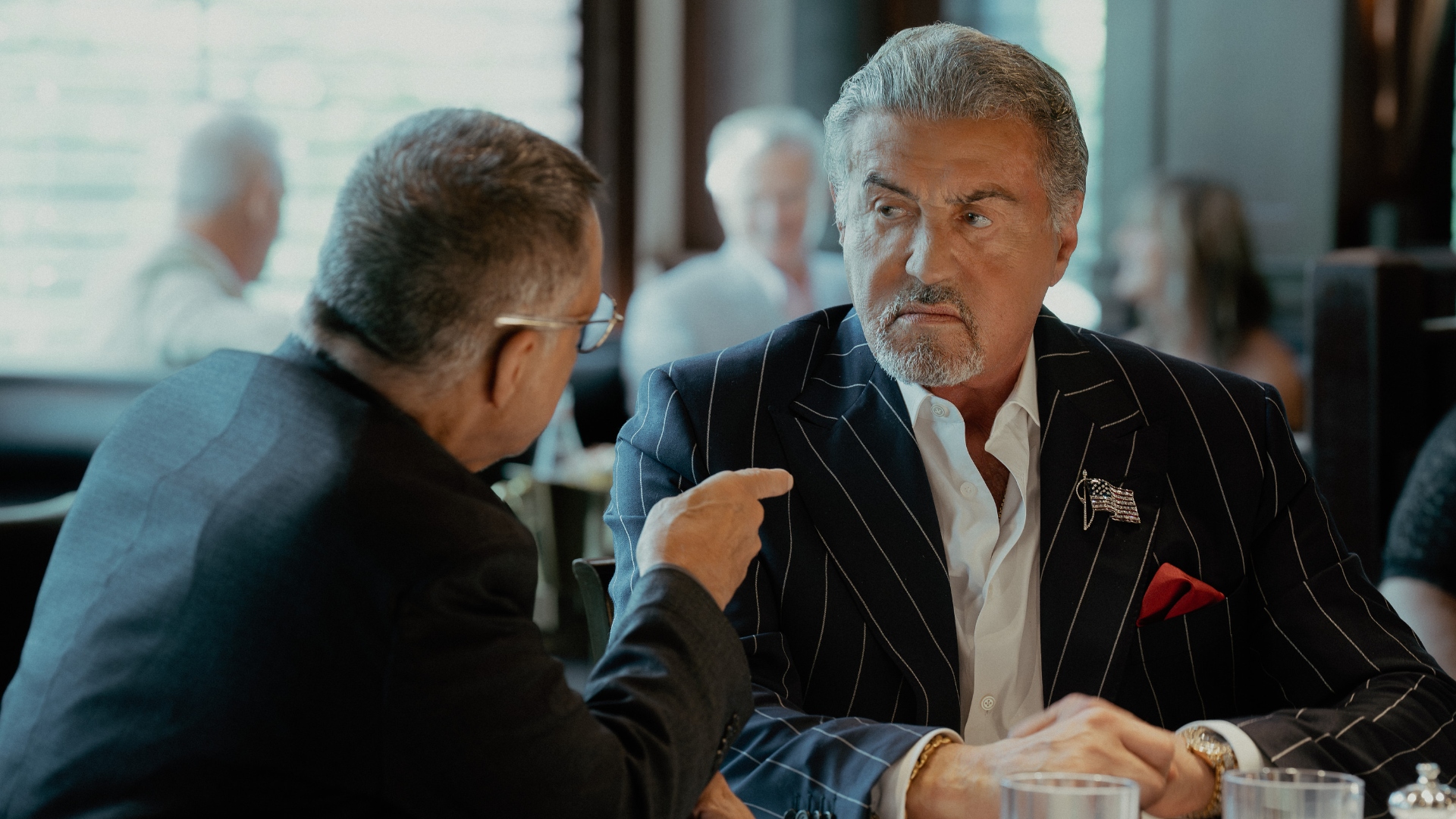 Dwight eats in Tulsa King season 3