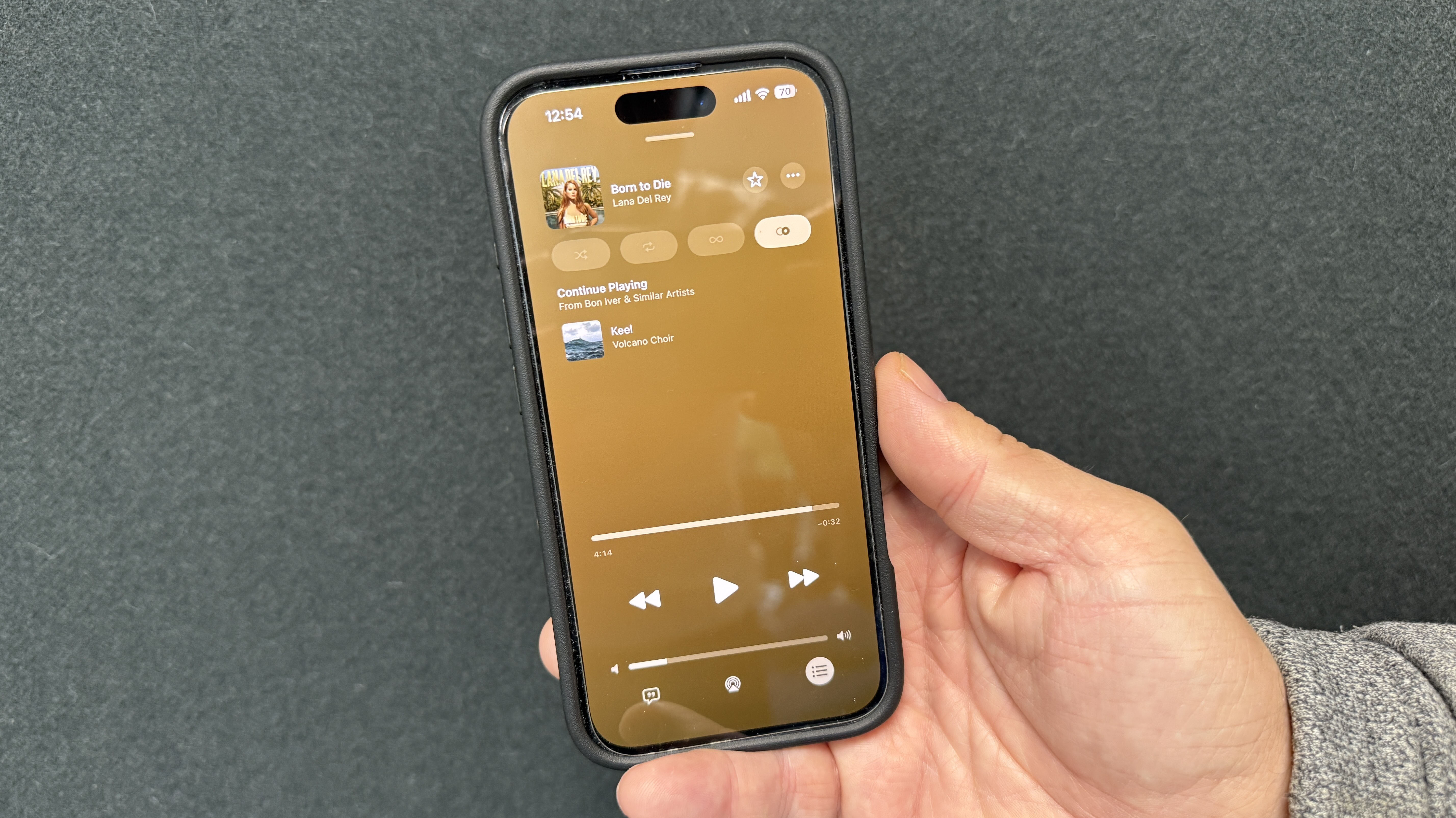 iPhone showing AutoMix