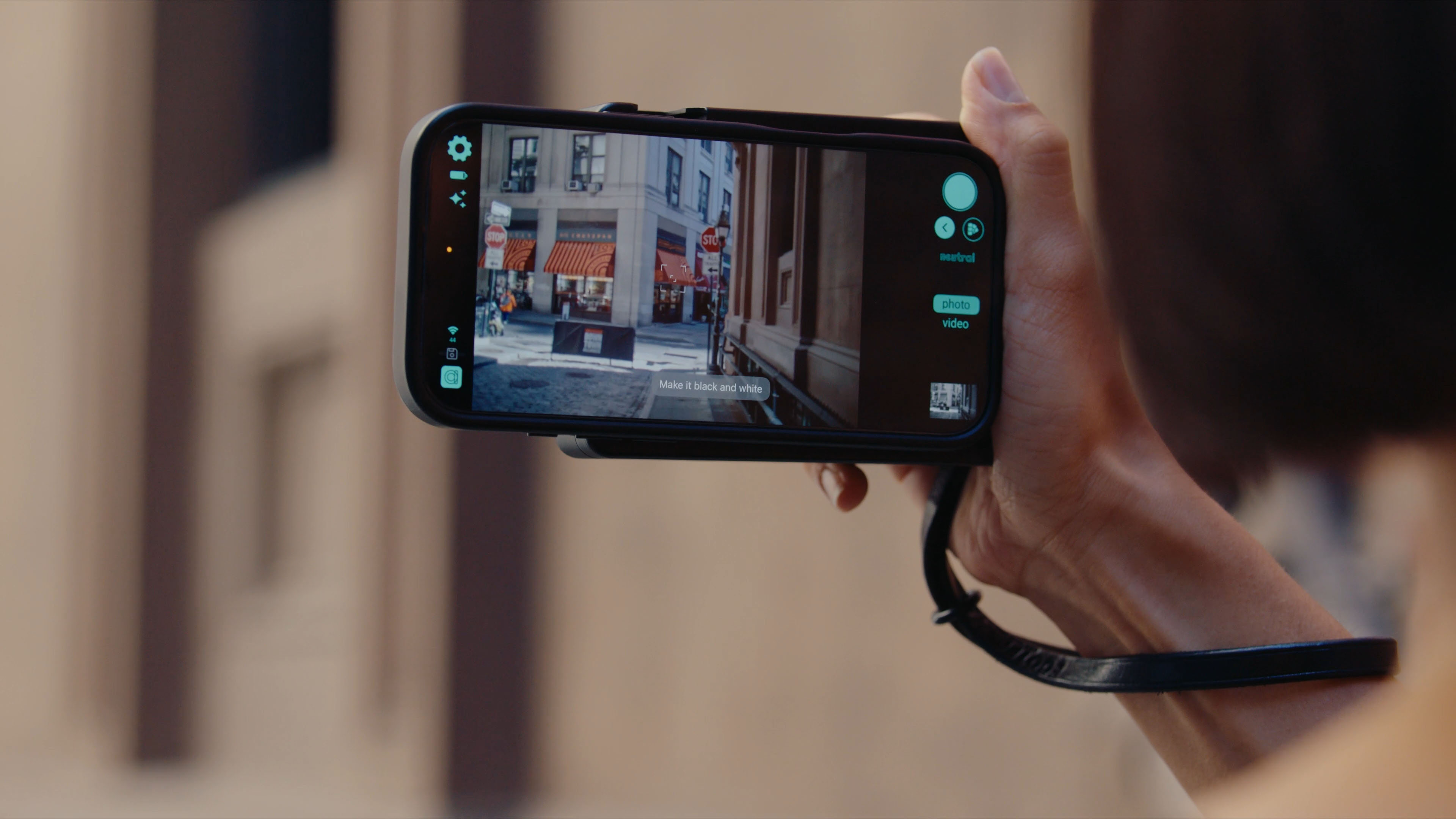 Voice control on Caira camera