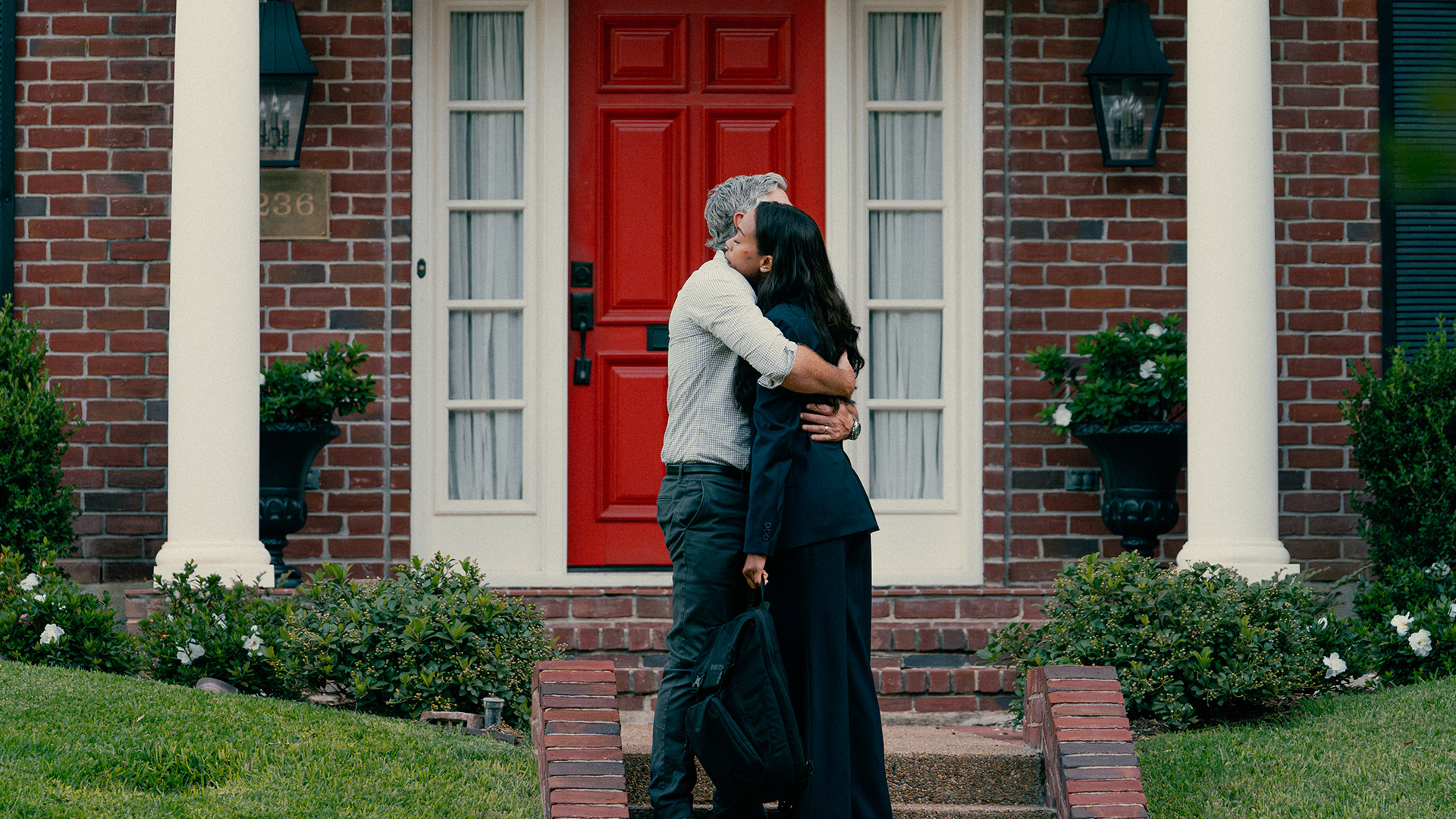 Joe and Neal hug in Lioness season 2