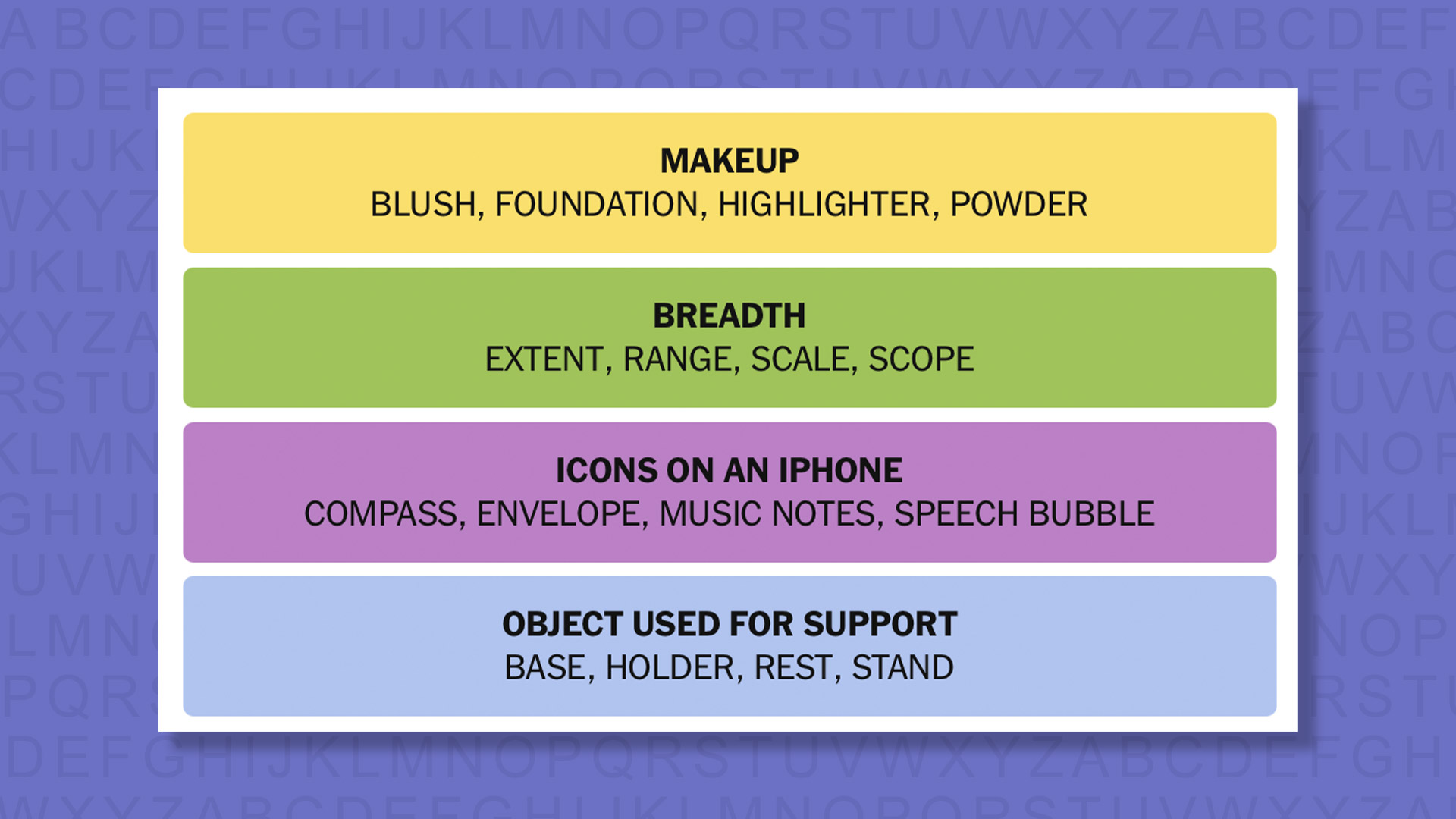 NYT Connections answers game 884 on a purple background
