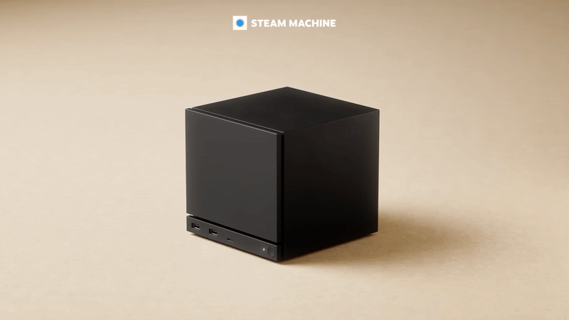 Steam Machine Gaming PC Rendering
