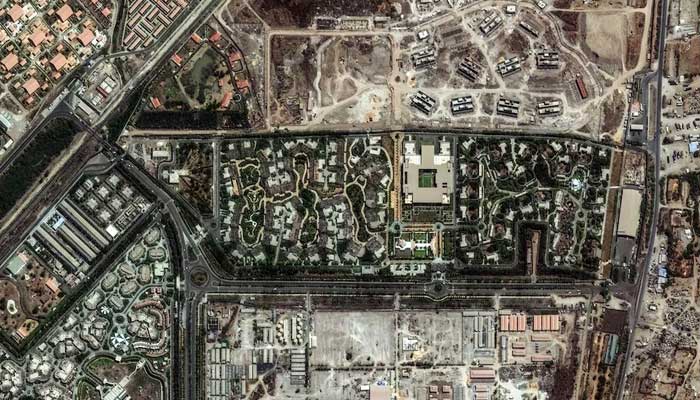 A satellite image shows the Vantara wildlife centre, run by tycoon Mukesh Ambanis' philanthropic arm Reliance Industries, in Jamnagar, Gujarat, India, on May 3, 2025. – Reuters