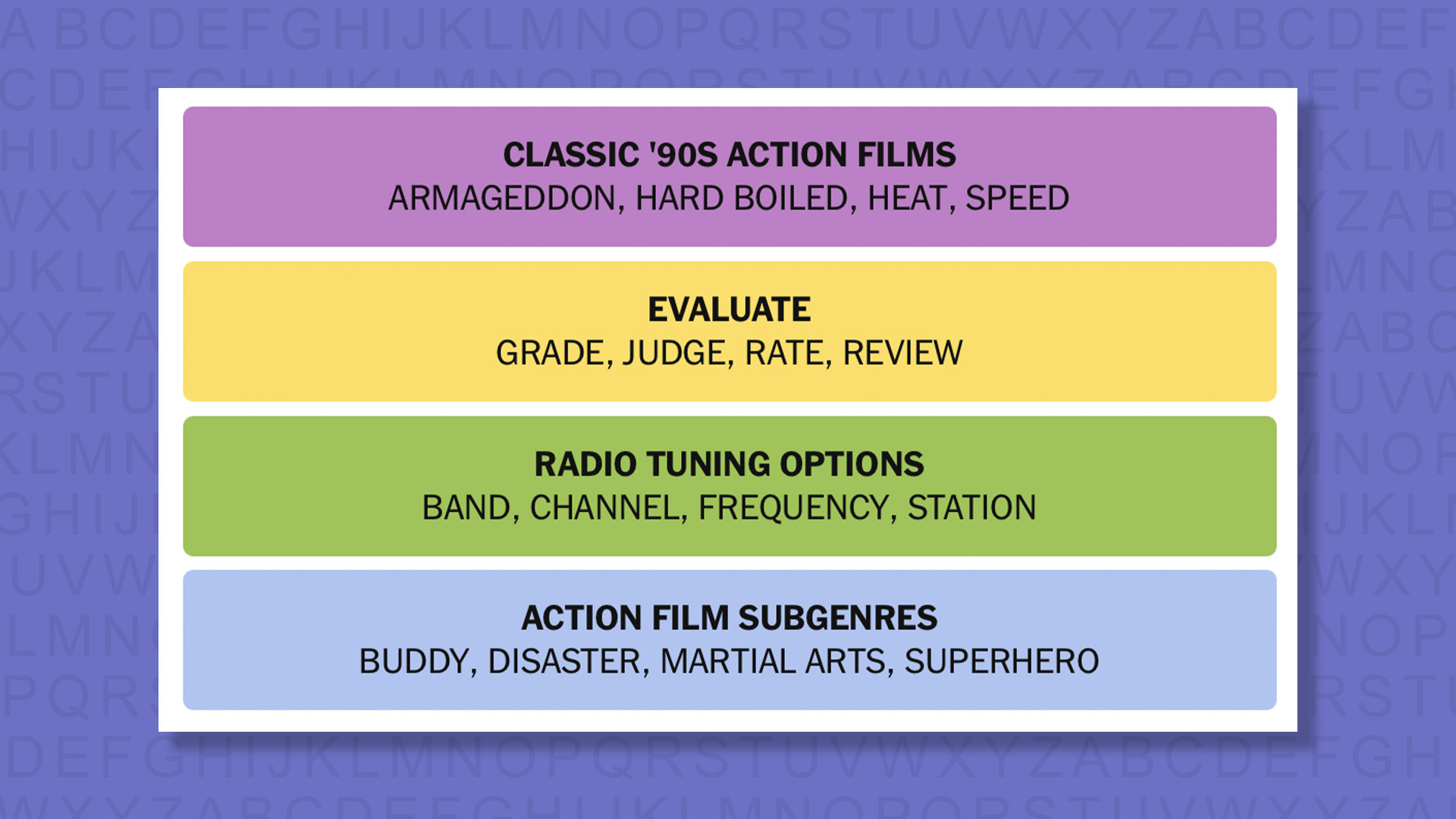 NYT Connections answers game 887 on a purple background