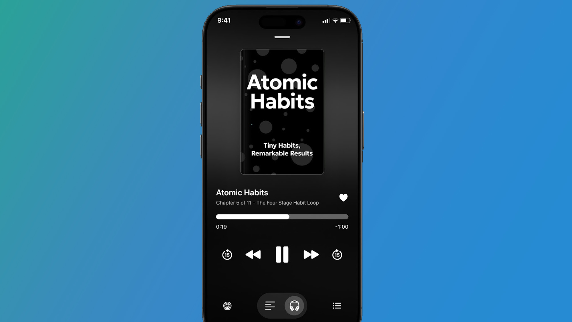 An Android phone on a green and blue background showing the Wiser app