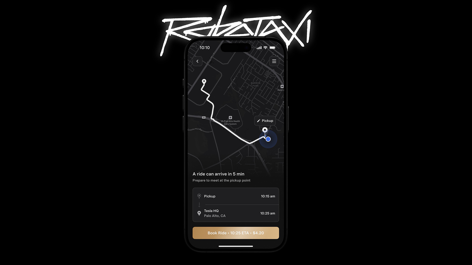 Tesla Robotaxi app