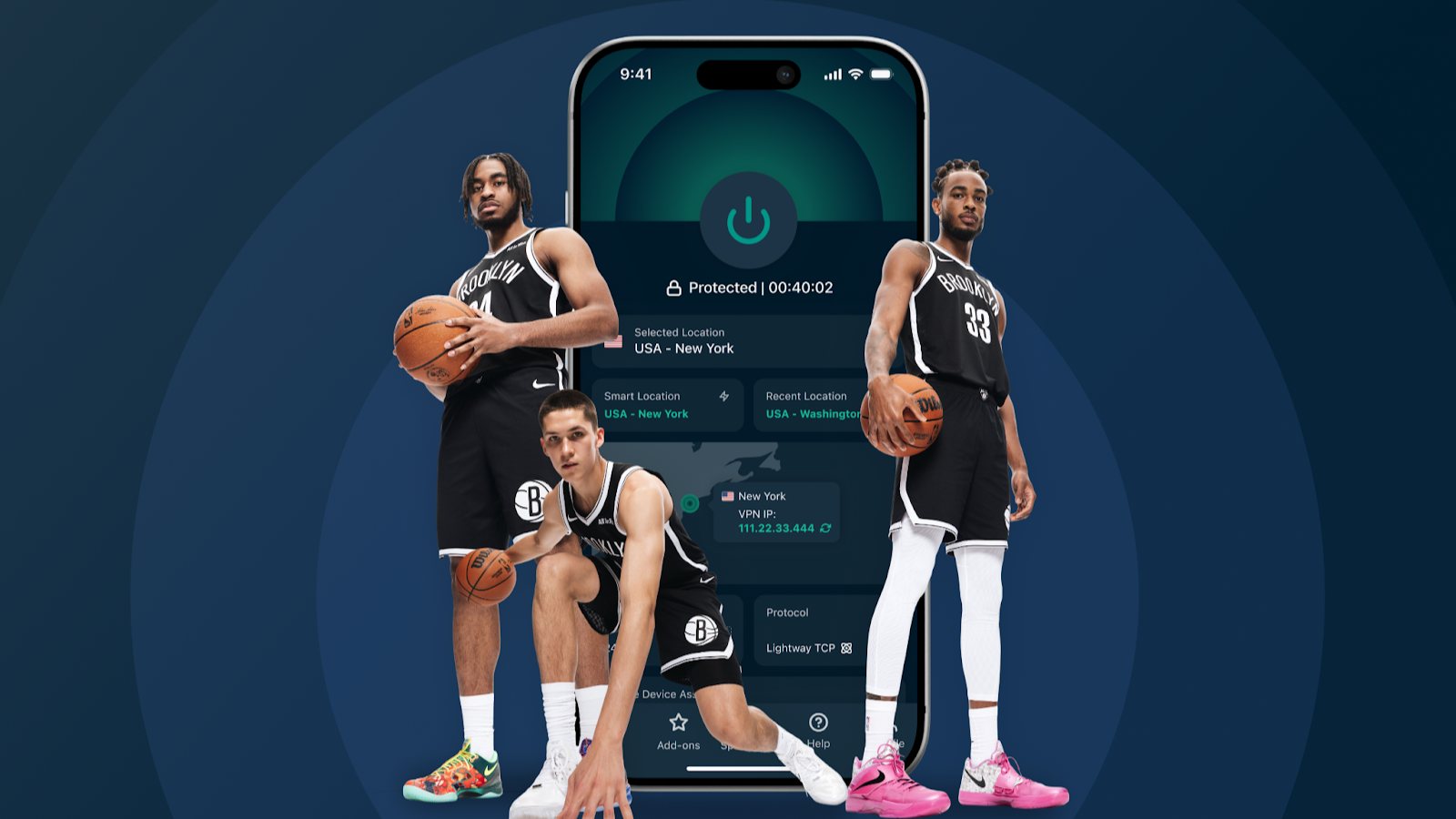 ExpressVPN Partnership with Brooklyn Nets - Promotional Image