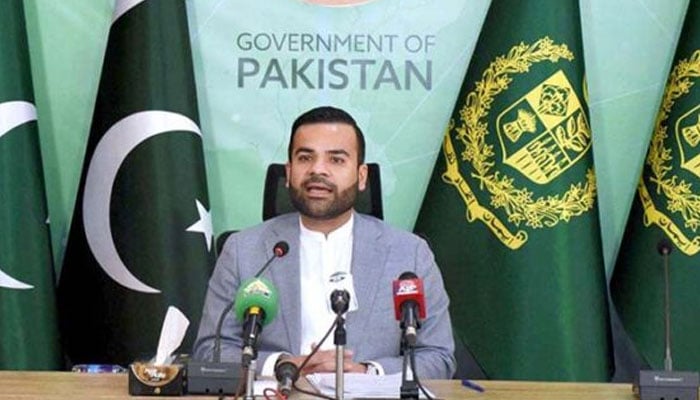 Minister of State for Law and Justice, Barrister Aqeel Malik addresses an event. — APP/File