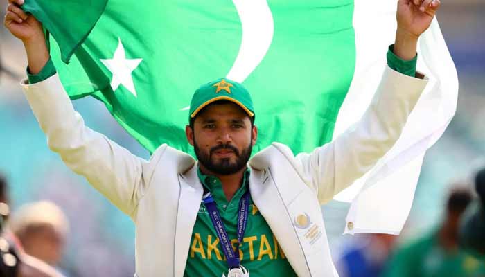Former Pakistan captain Azhar Ali celebrates after winning the 2017 ICC Champions Trophy at Lords Cricket Ground, London, UK. — Instagram/@AzharAli/Archive