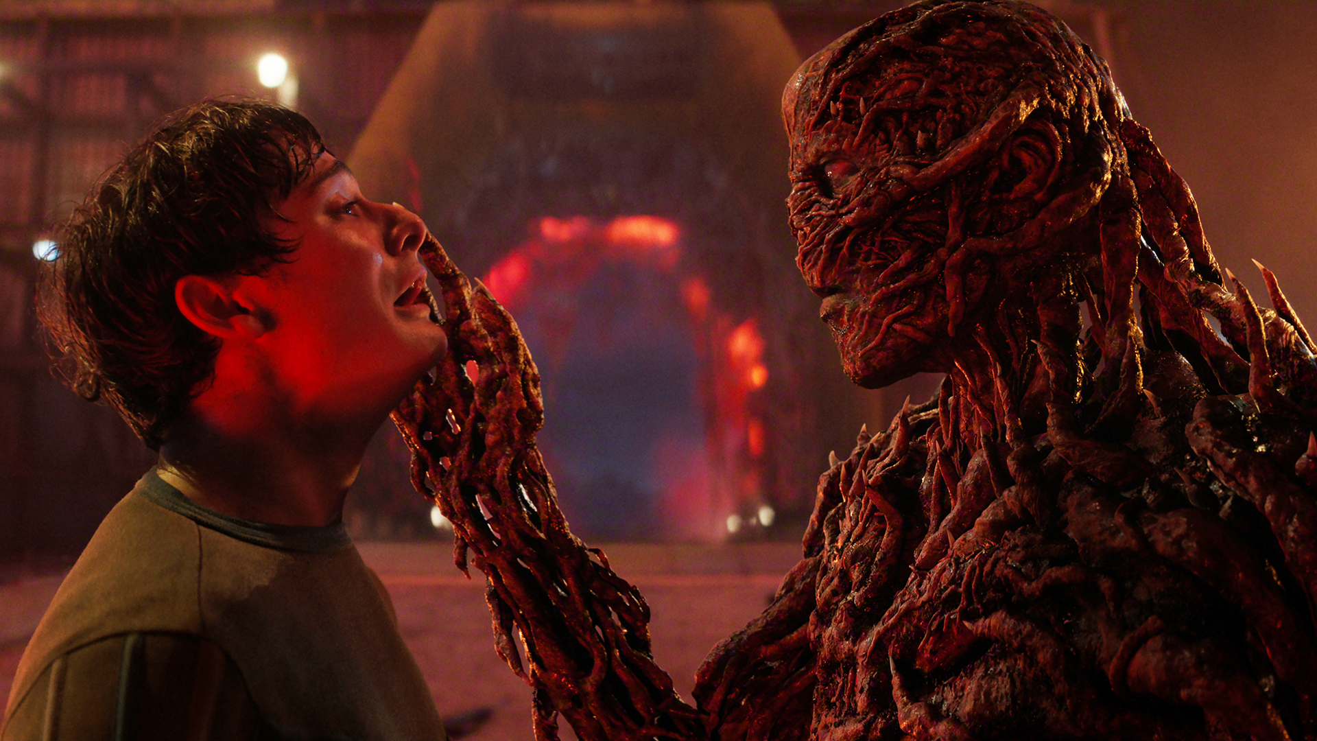 Vecna ​​holds Will up with his telekinetic abilities in Stranger Things season 5