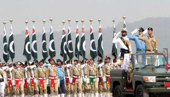 Pakistani troops take part in a military parade in Islamabad. — Reuters/Archive