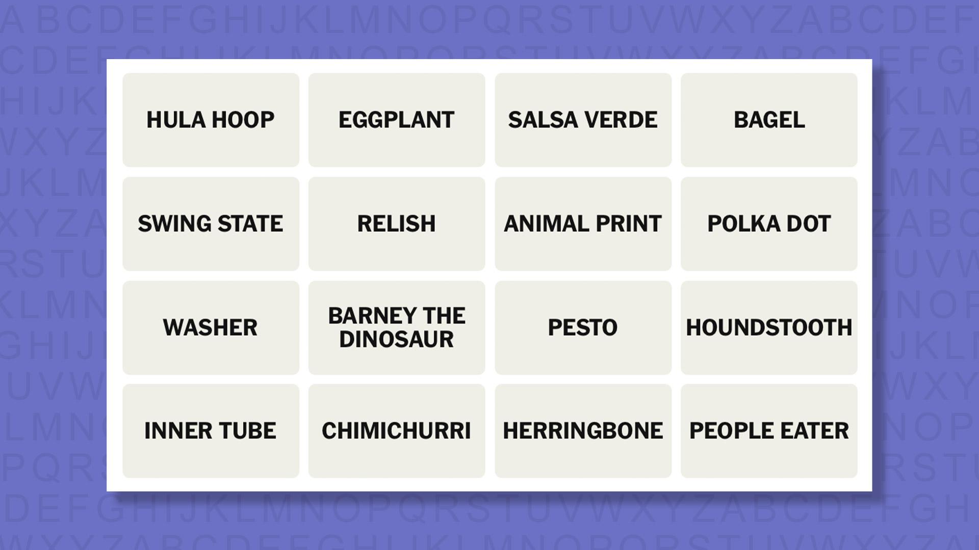 NYT Connections Tips for the 880 game on a purple background