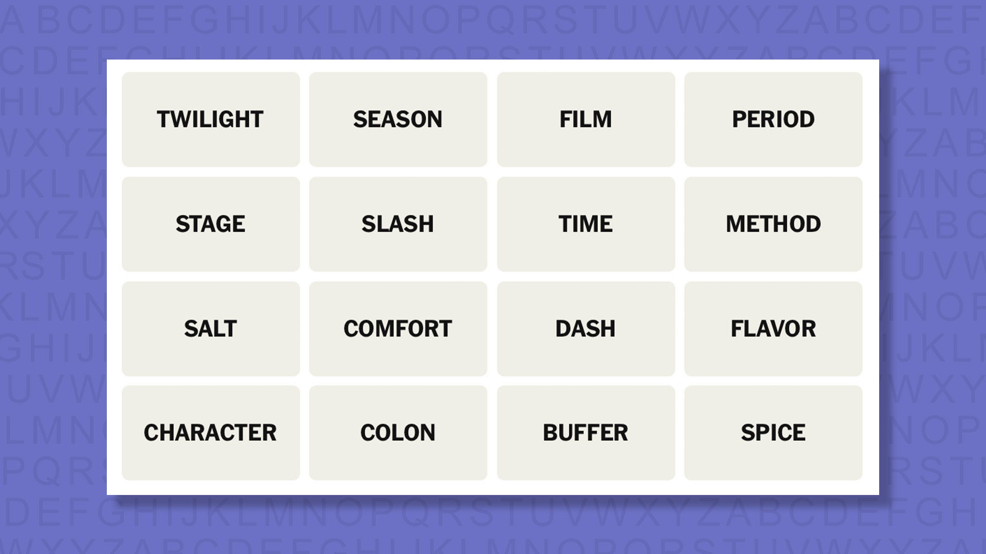 NYT Connections Tips for the 888 game on a purple background
