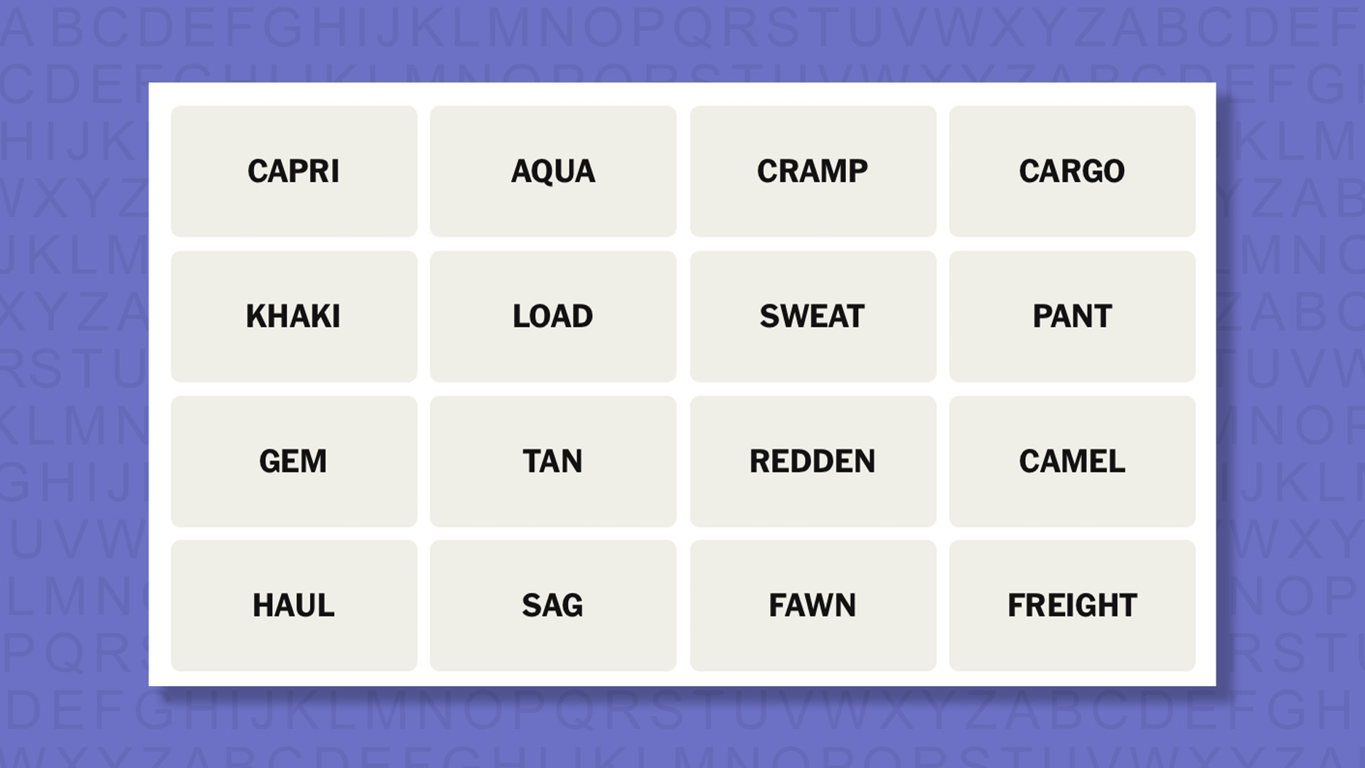 NYT Connections Tips for the 875 game on a purple background