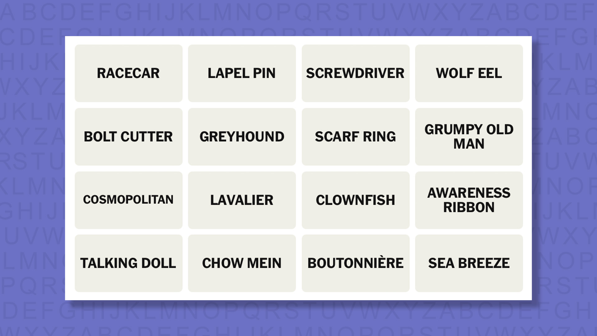 NYT Connections tips for the game 894 on a purple background