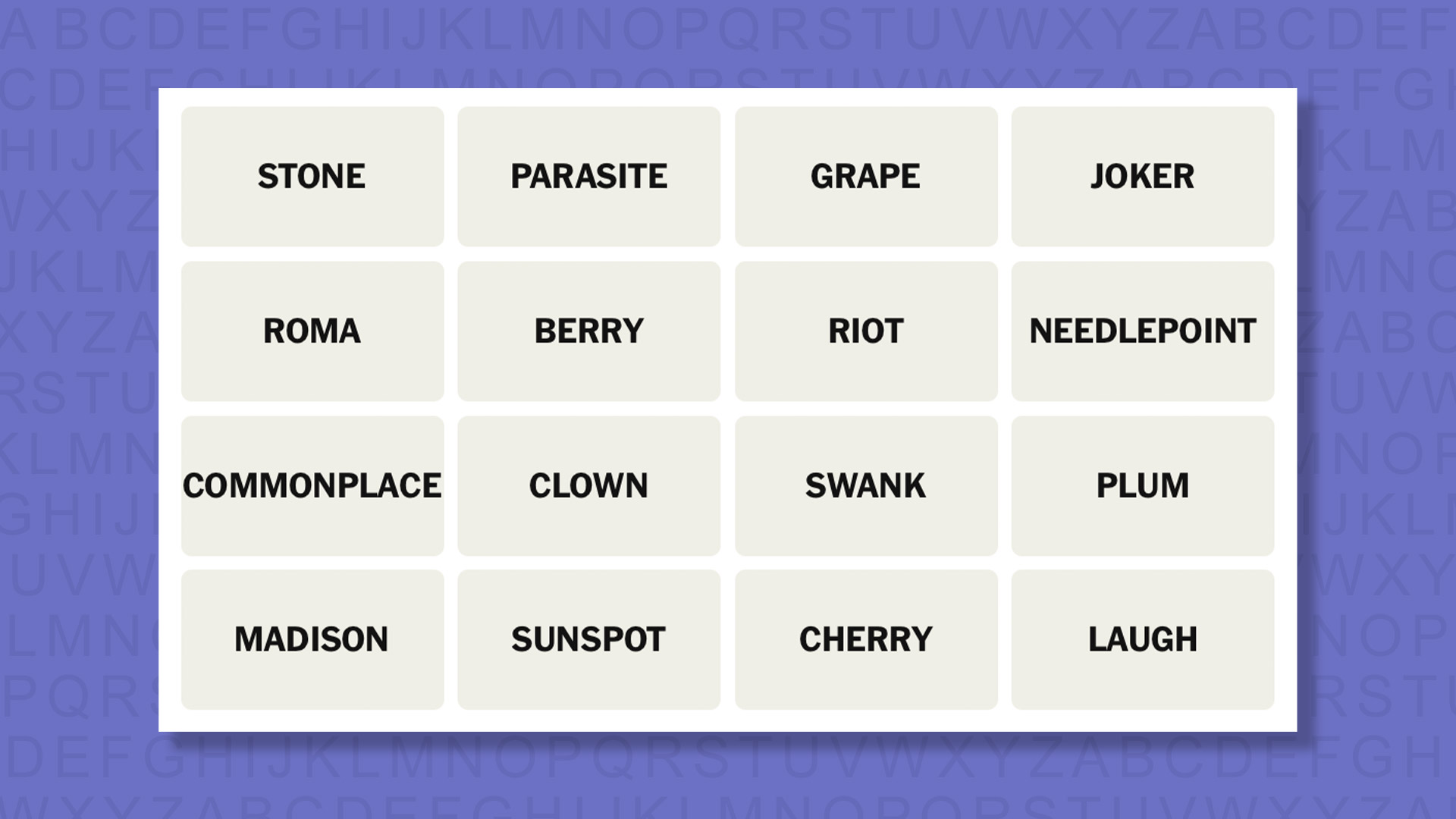 NYT Connections Tips for the 891 game on a purple background