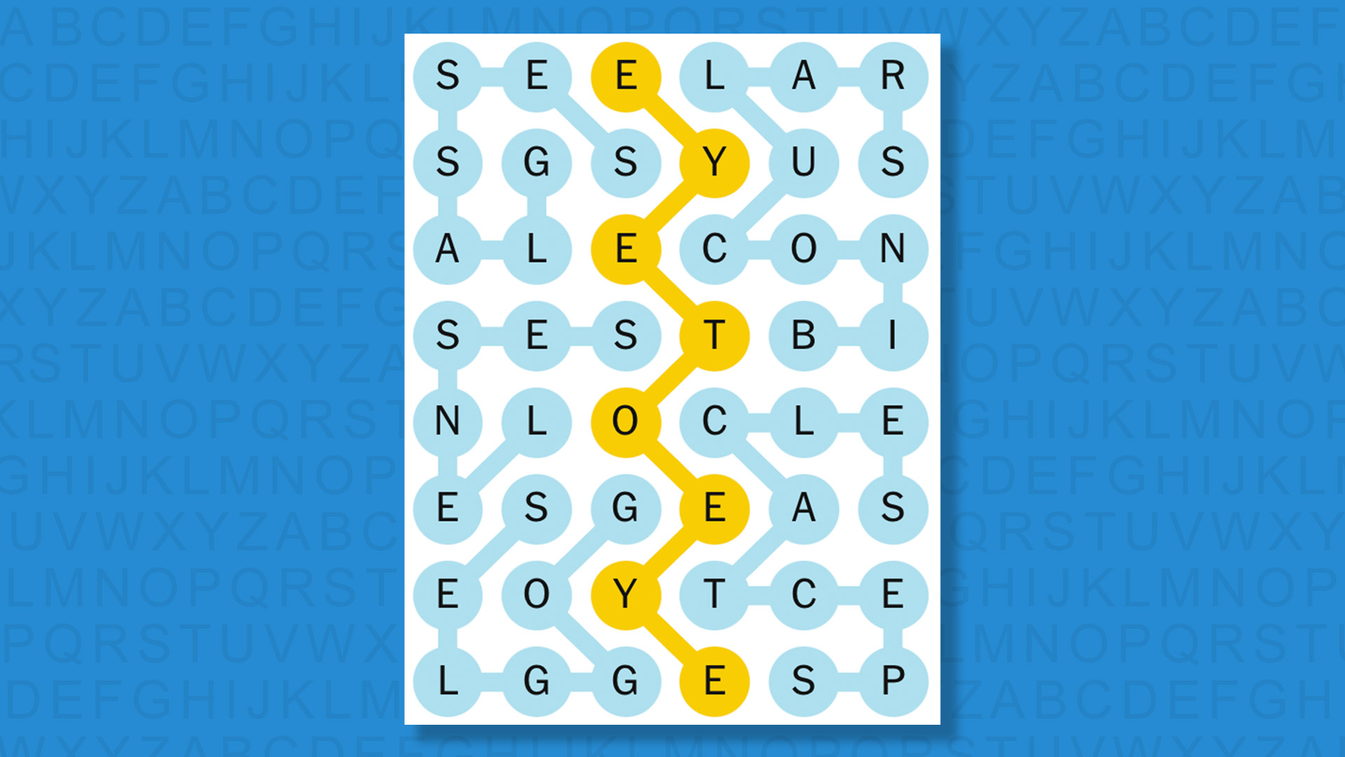 NYT Strands answers game 622 on a blue background