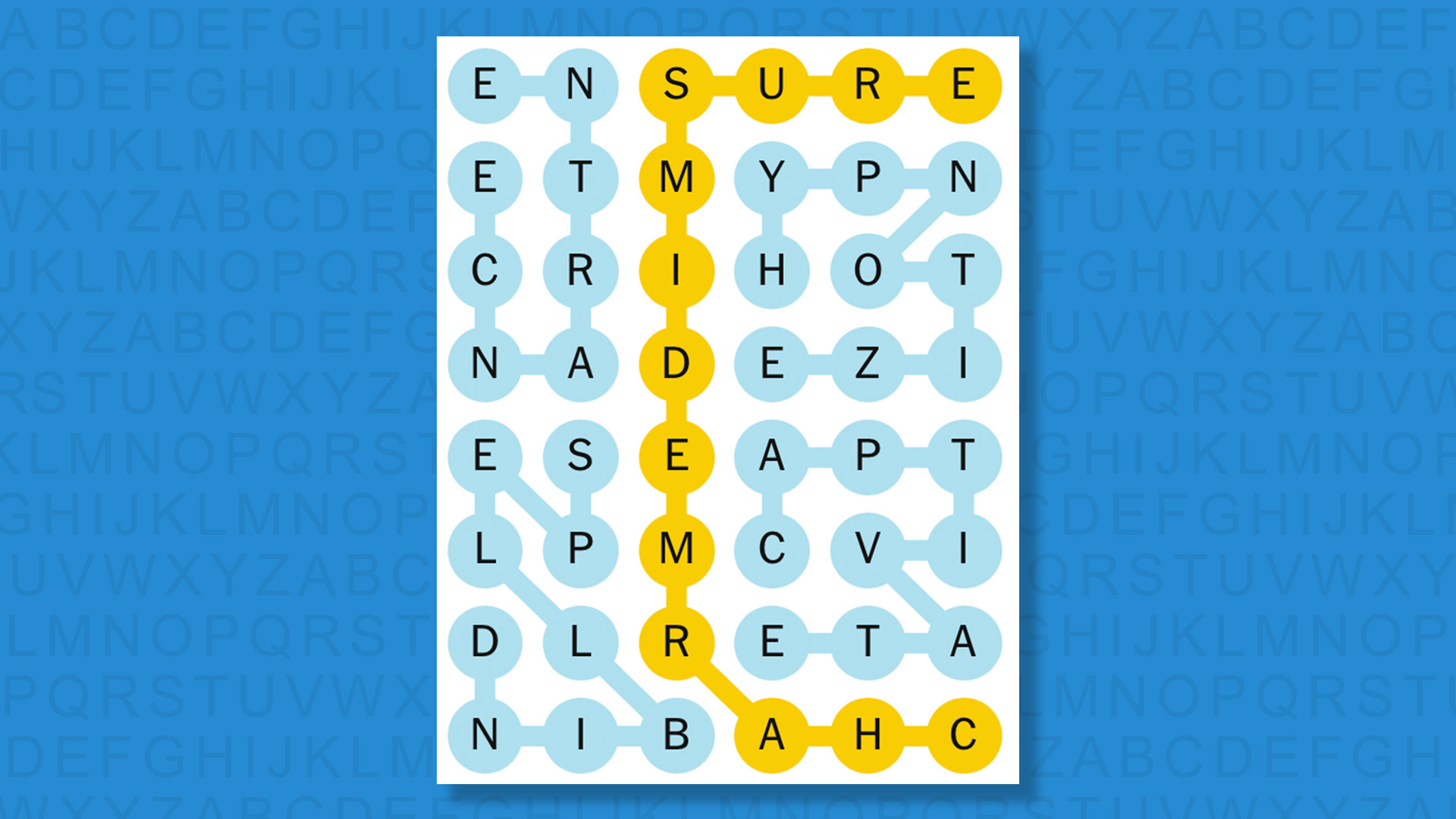 NYT Strands answers game 616 on a blue background