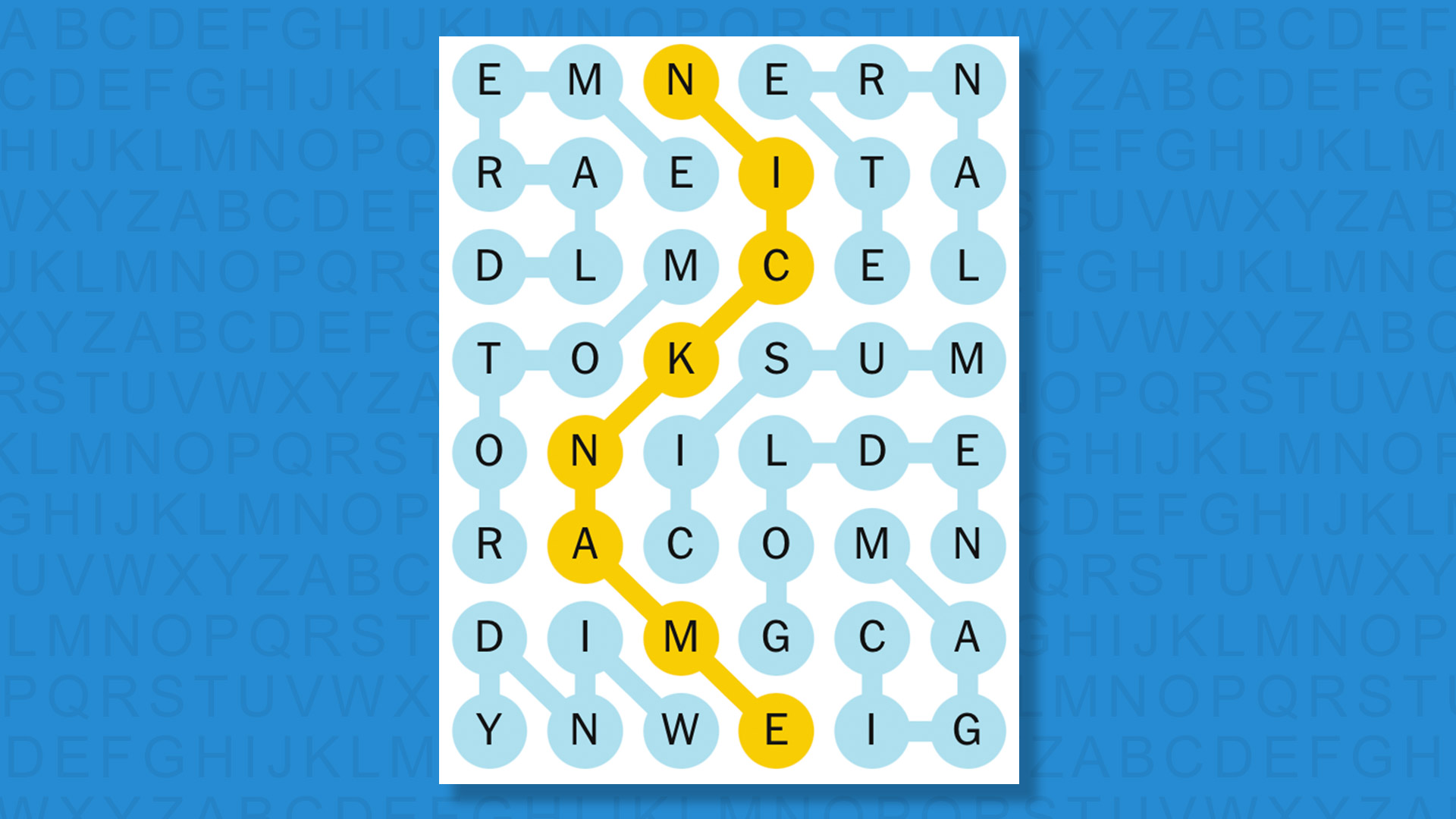 NYT Strands answers game 613 on a blue background