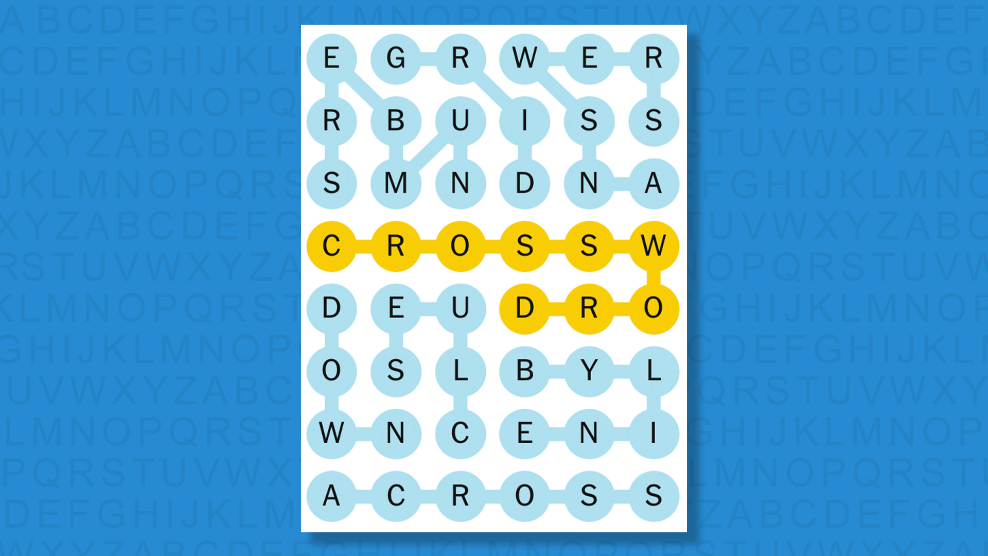 NYT Strands answers game 619 on a blue background