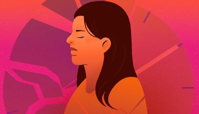 Illustration published by UN Women showing a woman in front of a broken clock face, highlighting that around the world every 10 minutes a woman or girl is killed by an intimate partner or close relative, July 5, 2025. — X/@UN_Women