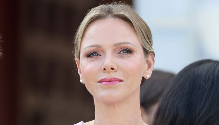 Princess Charlene starts with the winners of the U16 Monaco Rugby Sevens competition