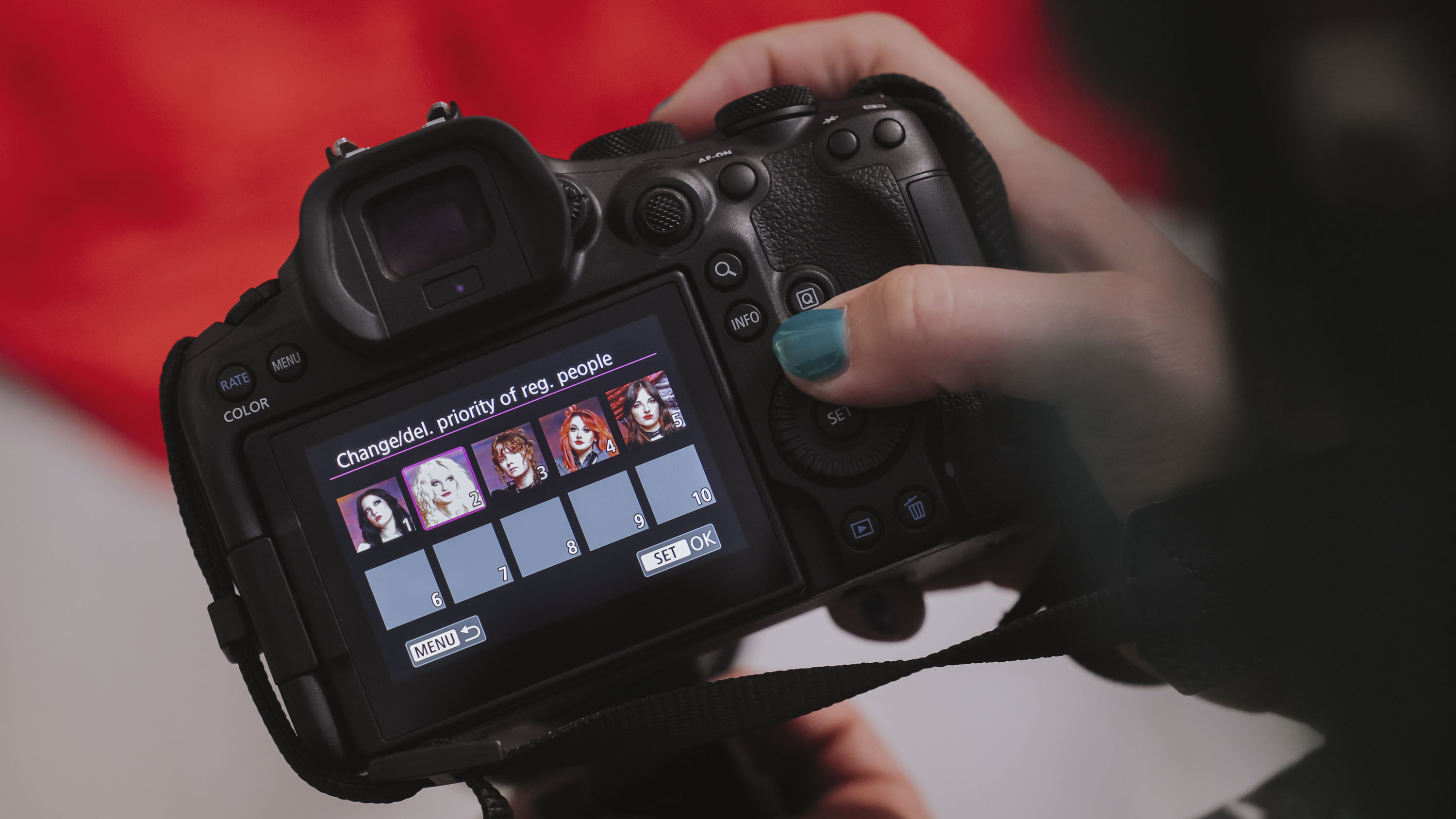 Canon EOS R6 Mark III Camera People Registration Autofocus Menu