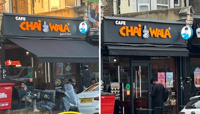 Before and after images of the logo change in Chaiwala. — Reporter