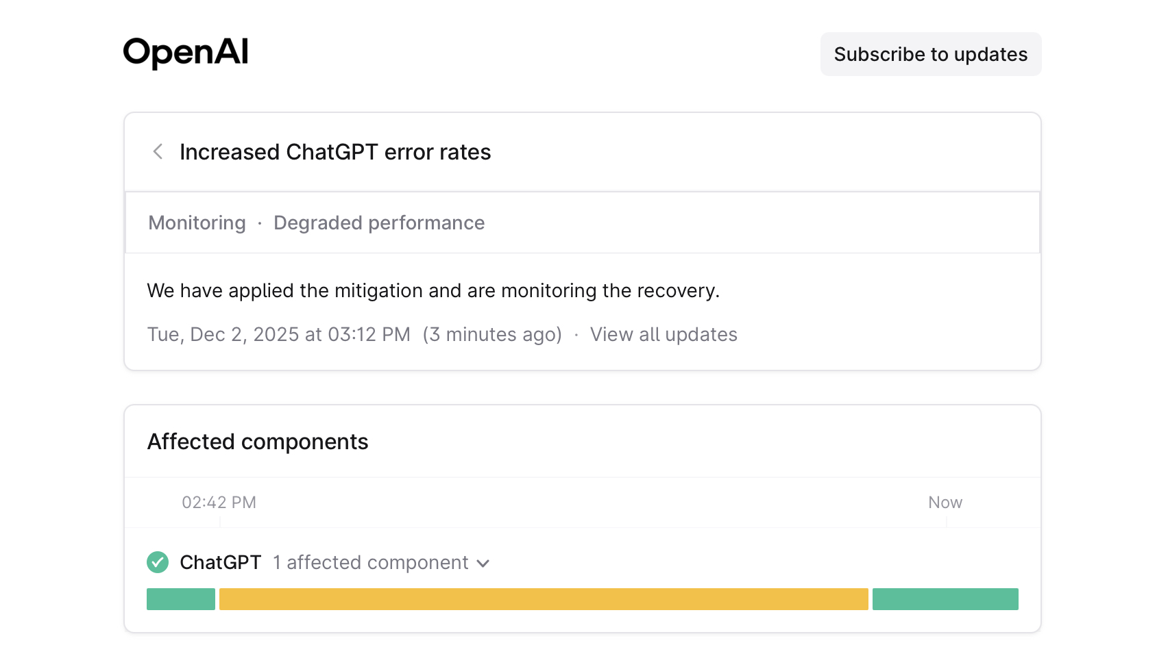 Solution implemented by OpenAI for ChatGPT