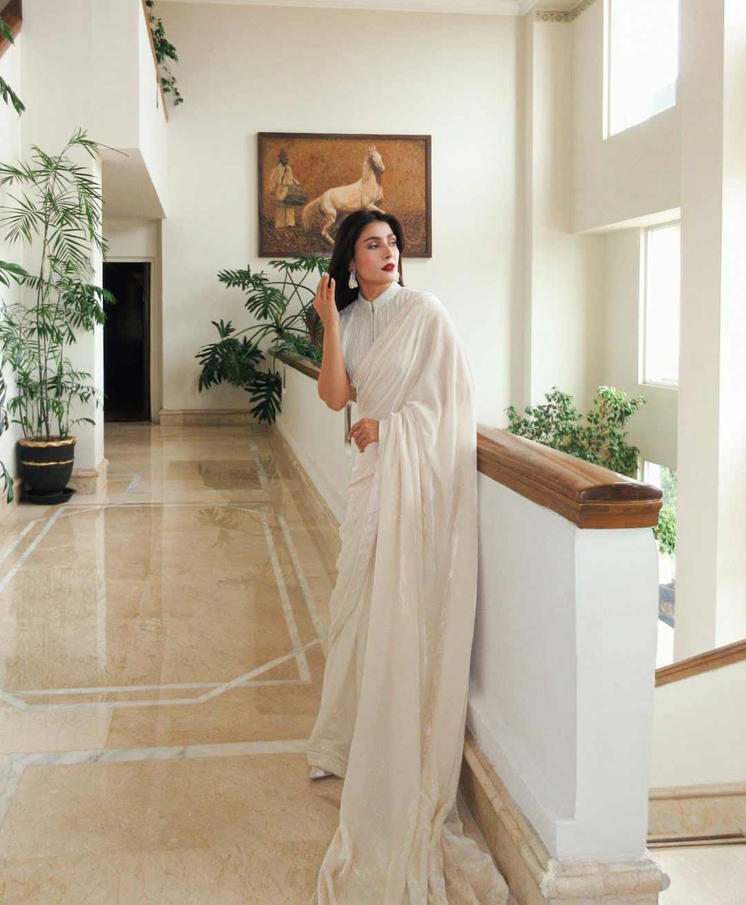 Pakistani actress Ayeza Khan poses during a photo shoot. — Instagram/@ayezakhan.ak