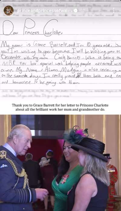 Prince William and Princess Kate deliver important letter to Princess Charlotte