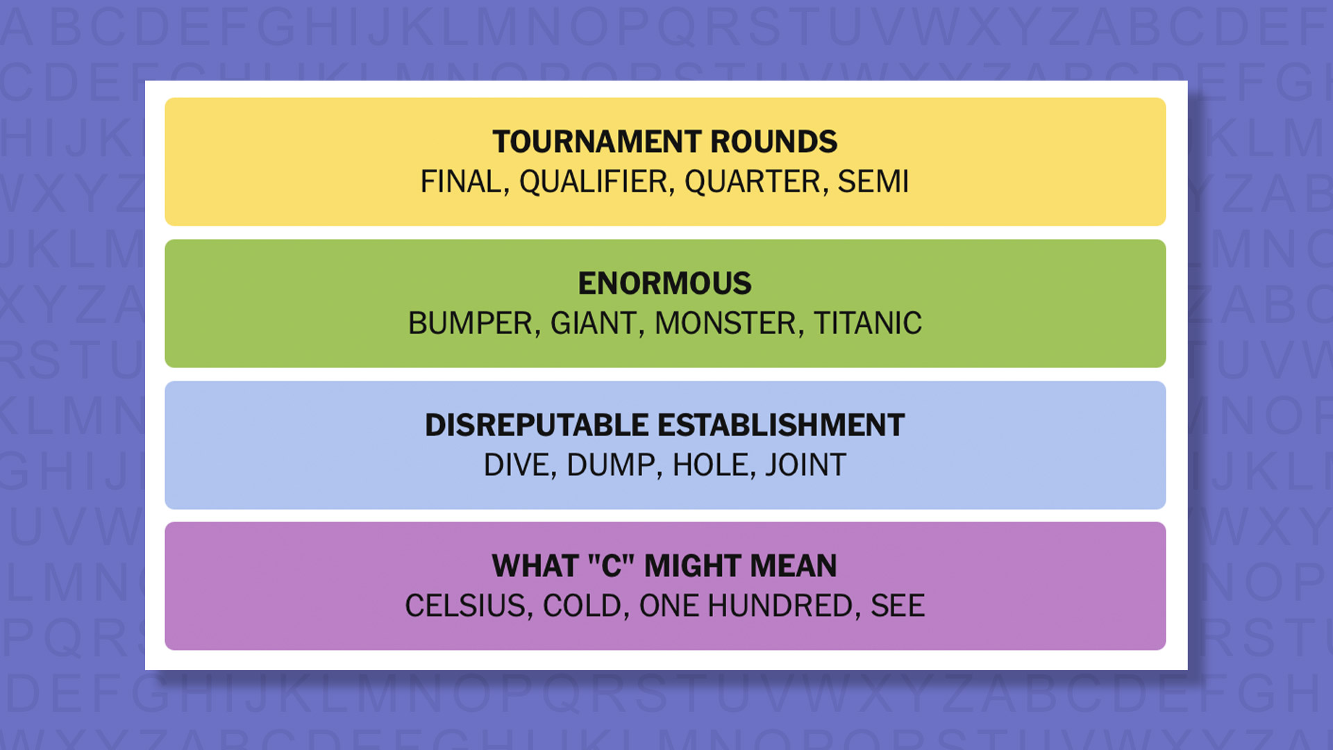 NYT Connections answers game 918 on a purple background